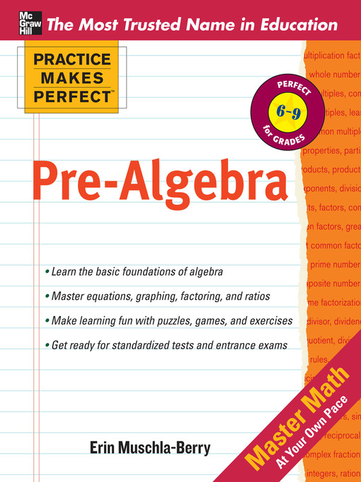 Cover image for Pre-Algebra